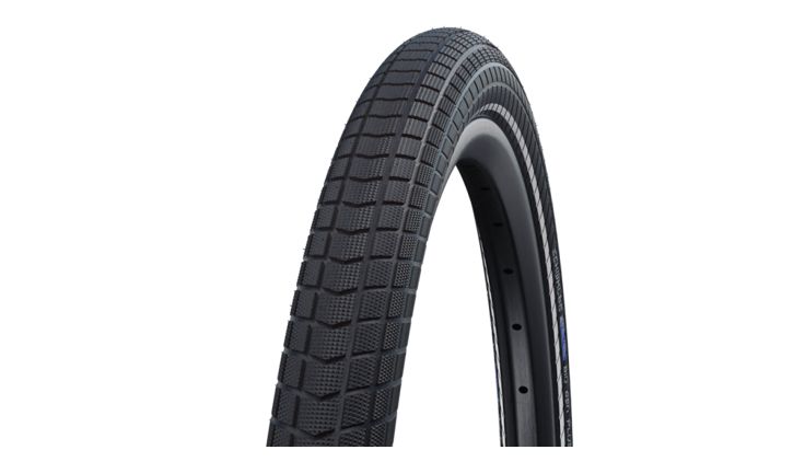 Schwalbe Big Ben Plus Tire 26×2.15 (55-559) Black Performance Reflective Strip Endurance Green Guard Wire