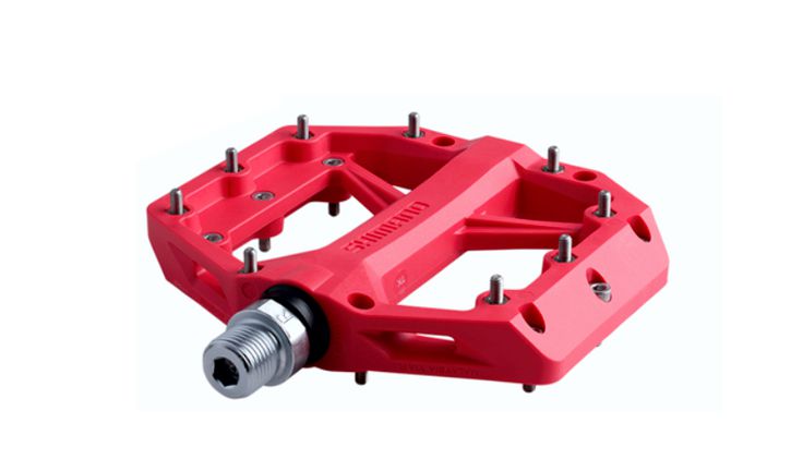 Shimano Deore PD-GR400 Flat MTB Resin Pedals Red