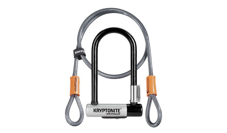 Kryptonite Kryptolok Mini-7 U-Lock w. 4ft Flex Cable